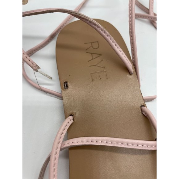 RAYE Spur Sandal in Nude 7 Leather Round Toe Brown/Pink *flawed - Picture 6 of 8